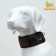 The collar breathing for dogs of medium and large breeds, size l, 43-68 x 7 cm, khaki