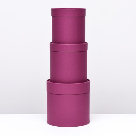 Set of boxes 3 in 1 without a window, plum 20 x 20 - 16 x 16 cm-2
