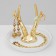 Steacle Universal Ceramics "Horn", 14 × 11.5, white-golden color