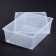 Storage box with a lid 25 l, 53 × 37 × 18 cm, the color is transparent