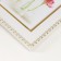 Photo frame plastic 10x15 cm "Golden waves and points" white 13.5x18.5 cm