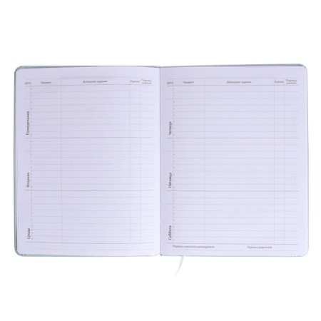 Universal Diary 1-11 class Hello Cutie. Rabbit, firm covering with foam rubber, artificial leather, liesse, block 80 g/m2-6