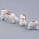 A set of Christmas tree decorations for coloring, 4 pcs. "Magic" with a suspension, brush