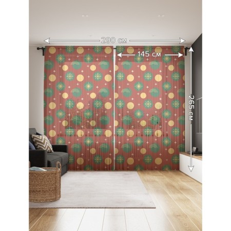 Photo "Christmas radiance", size 145x265 cm, 2 pcs-2