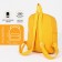 Baby backpack on lightning, 3 outer pockets, yellow color