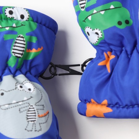 Winter children's mittens minku, blue color, 18cm-3