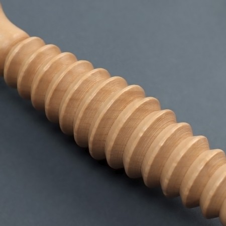 The massage "Skating", universal, D 4 × 22 cm, with thread, wooden-2