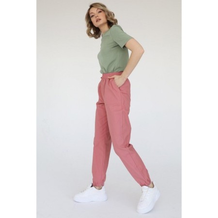 Cotton pants with elastic bands, size 42-4