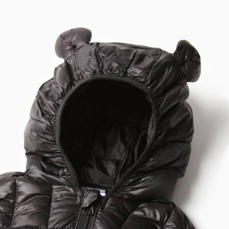 Warm vest of children, black color, height 116-122 cm-1