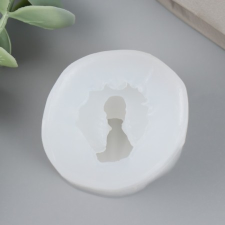 Mold Silicon "Open shell with a pearl" 4.7x4.7x3.6 cm-3