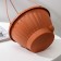Street Kashpo for flowers suspended "Mirabel", 2.5 l, brown color