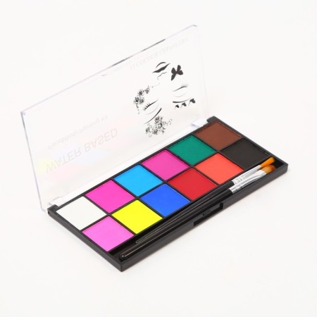 Professional aquagim for face and body 12 colors + 2 brushes-2