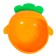 Set for feeding, food silicone, orange color