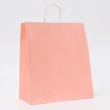 Craft package pale pink, round handle, 32 x 19.5 x 37 cm, 120 g