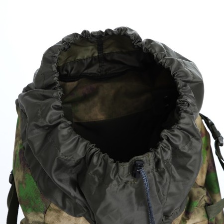 Tourist backpack, TAIF, 100 L, cord department, 2 outer pockets, green color/camouflage-7