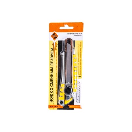 Universal Encor 9670 knife, rubberized metal case, screw lock, 18 mm-3