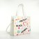 Women's bag with lightning, white color