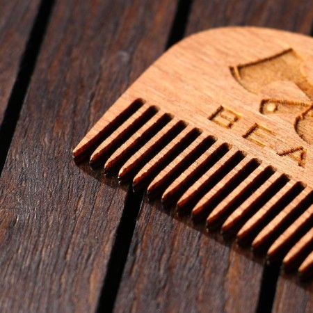 Beard beard comb, 7.3 x 5.4 cm-3