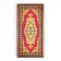 Backgammon "red pattern", wooden board 50 x 50 cm, with a field for playing checkers