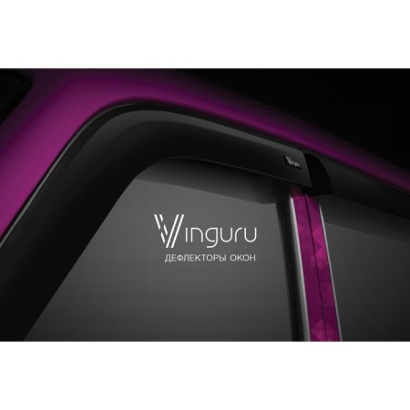 Vindru Vinguru for Nissan Qashqai 2006-2010, 2010-2013, invoices, tape, polycarbonate, 4 pcs