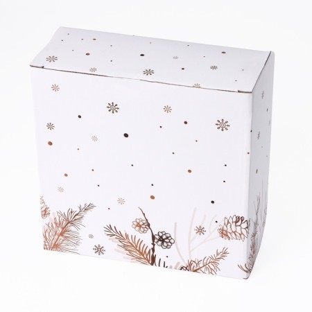 Saladnik Dolyana "Happy New Year", 580 ml, d = 15 cm, white color-5
