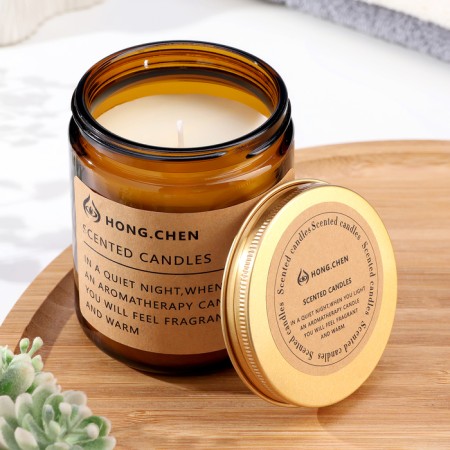 Aromatic candle in the Bank "Hong.Chen", Jasmine and Rose-1