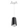 Building Lamp Tulip IP20 GU10 9W, wire 2 m