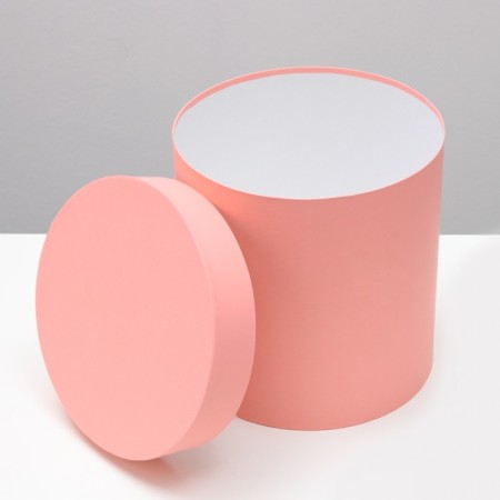 Set of round boxes 5 in 1 "paints", peach, 25 x 25 x 25 - 19 x 19 x 19 cm-4