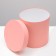 Set of round boxes 5 in 1 "paints", peach, 25 x 25 x 25 - 19 x 19 x 19 cm