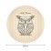 The tablecloth "Sleeping owl", round, Saten, d = 150 cm