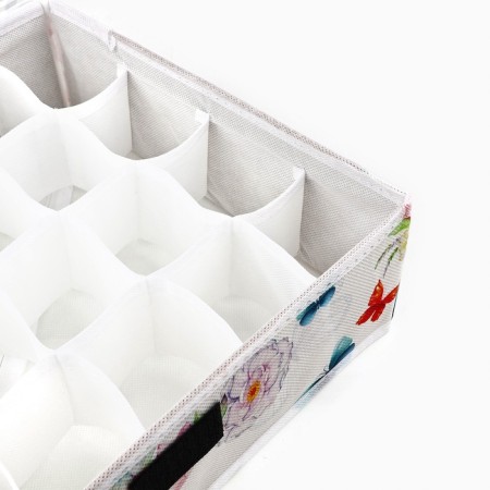 Organizer for storage 24 cells with a lid "Butterflies", 34 x 28 x 10 cm-4