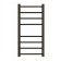 Electric towel "Dvin" S Plaza Neo, 800x400 mm, dimmer, black matte