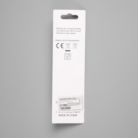 LED candle "Figure 6", 14.5 cm, from batteries LR1130x3 (included), glow of multi (RGB)-3