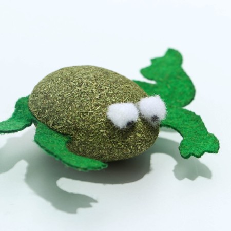 Cat toy "Frog" of cat mint, 4 x 3 cm-2