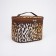 Lightning cosmetic bag, brown color