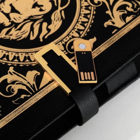 Diary with a built -in charger 8000 mAH and a flash drive 16 GB “Leo”, 17.5 x 23.5 cm-3