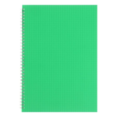 Notebook on the crest A4 60 sheets in the Calligrata cage is green, plastic cover, offset block-3
