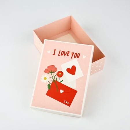 Gift folding box, packaging, “love letter”, 21 x 15 x 7 cm-3