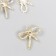 Decor for creativity metal, rhinestones "Bant with pearl" gold 2x2.2 cm