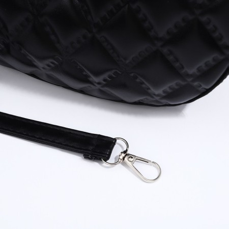 Bag-baget with a zipper, black color-5