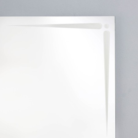 Mirror, wall -mounted, with sandblasting graphics, 80 × 60 cm-1