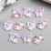 Decor for creativity Tree "Unicorns and Rainbow" set of 10 pcs 2.2x2.4 cm