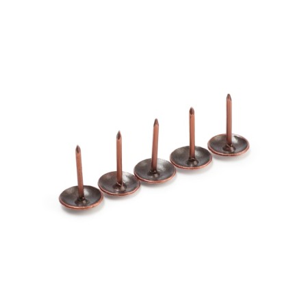 Tundra nails, decorative, textured, 11x16 mm, copper, 50 pcs-11