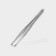 Pinzet beast, narrow, 9 cm, silver color