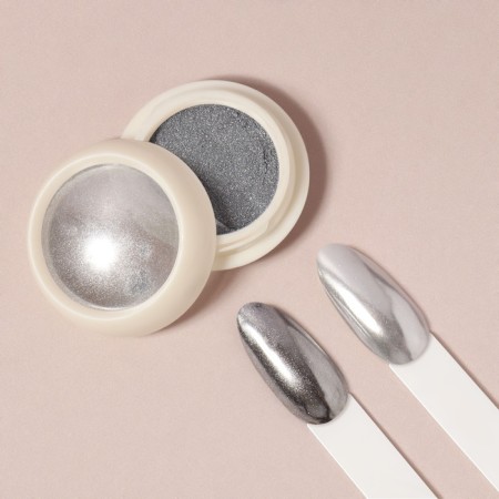 Nail rubbing, with an applicator, chrome silver color-6