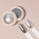Nail rubbing, with an applicator, chrome silver color