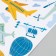 Interior color sticker "Air transport" 30x60 cm