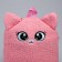 Baby backpack for a girl "cat", plush
