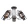 Affable chandelier, 5x40W E14, chromium color