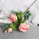 Artificial flowers "Rosa Solmus" d-7.5 cm 64 cm, pink
